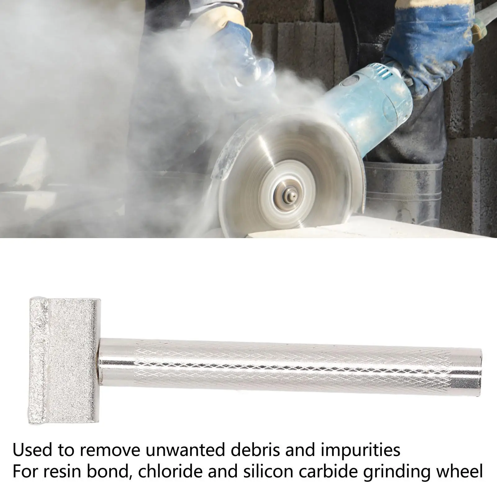 Grinder Disc Cleaner T Type Grinding Wheel Dressing Tool with Multifunctional Handle for debris Removal