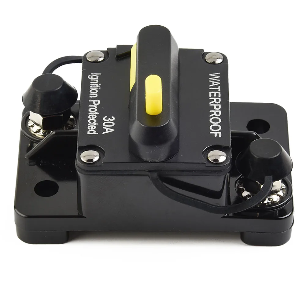 Isolating Switch Circuit Breaker Automobile Current Overload Fuse Reset Manual Reset Switch 12V-48V 30-300A Circuit Breaker
