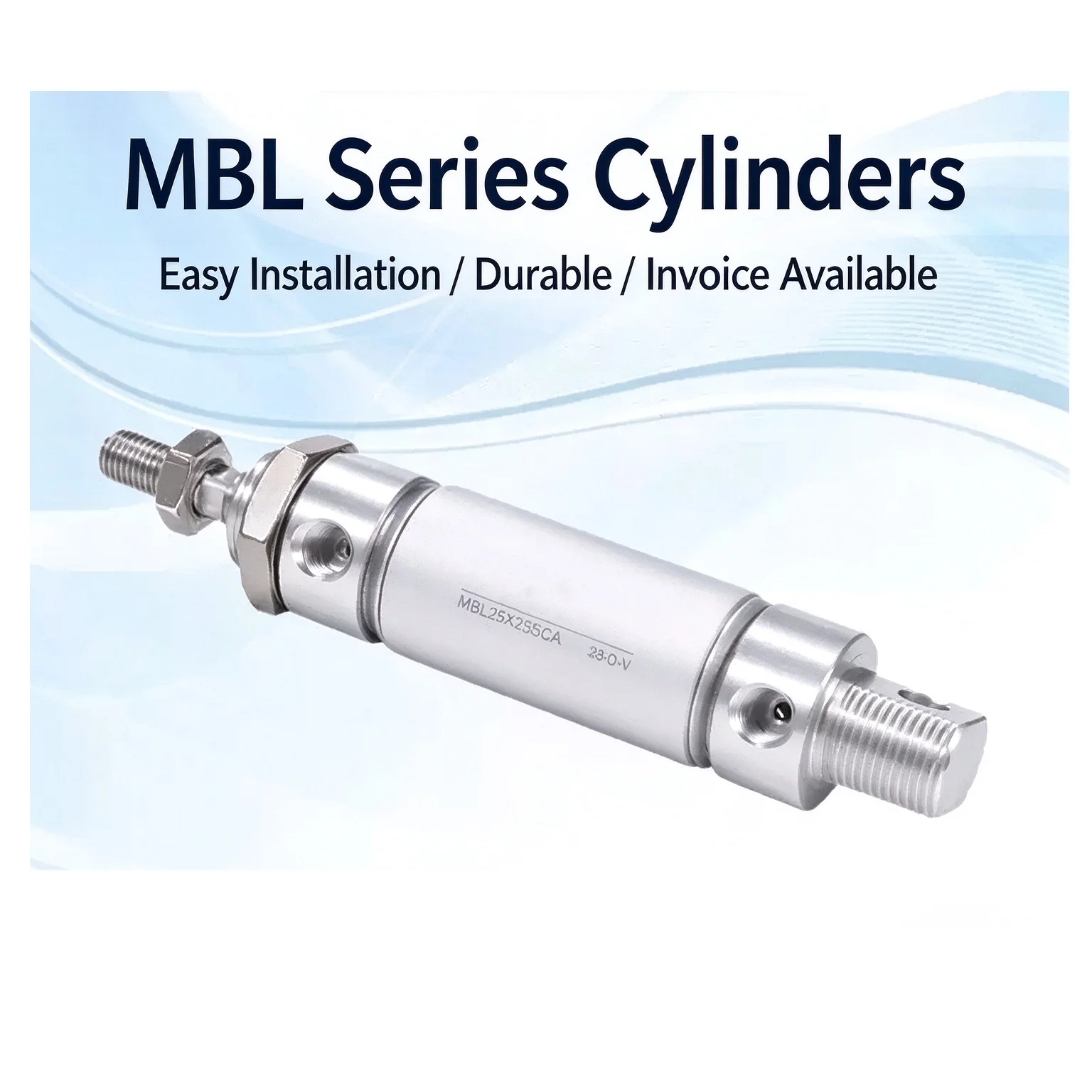 Small Pneumatic Cylinders MBL Series Pneumatic Actuator Aluminum Alloy MBL Bore 20/25/32/40/50/63mm Stroke25-500mm With Magnet