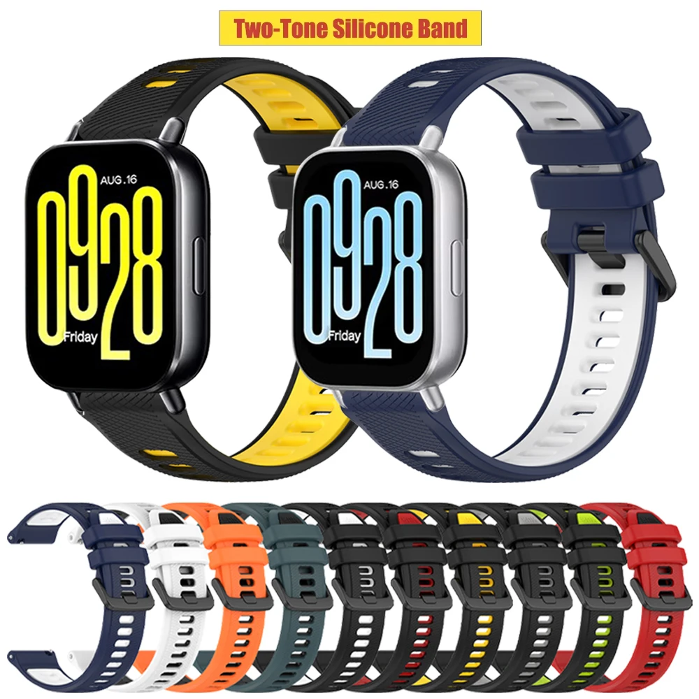 Redmi Watch 5 Lite 벨트 밴드 용 1pcs 22mm 실리콘 스포츠 스트랩 Redmi Watch 5 Active Smartwatch 팔찌 액세서리 Correa