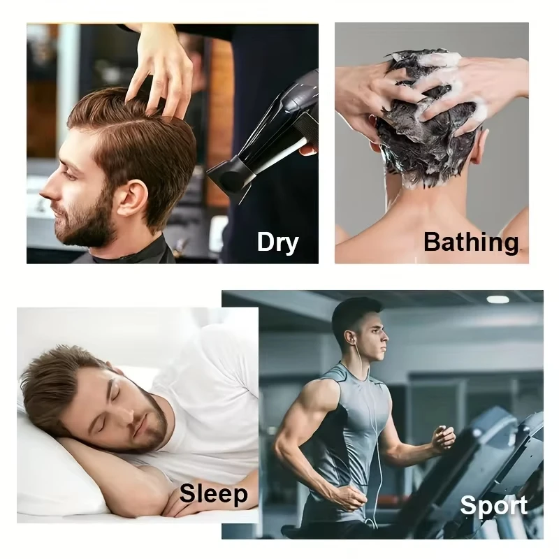 قطعة علوية من الشعر البشري بنسبة 100% للرجال - قاعدة من البولي يوريثان الأمامية على شكل حرف V مقاس 6 بوصات، شعر ريمي قصير مستقيم |   مظهر طبيعي، مرفق آمن