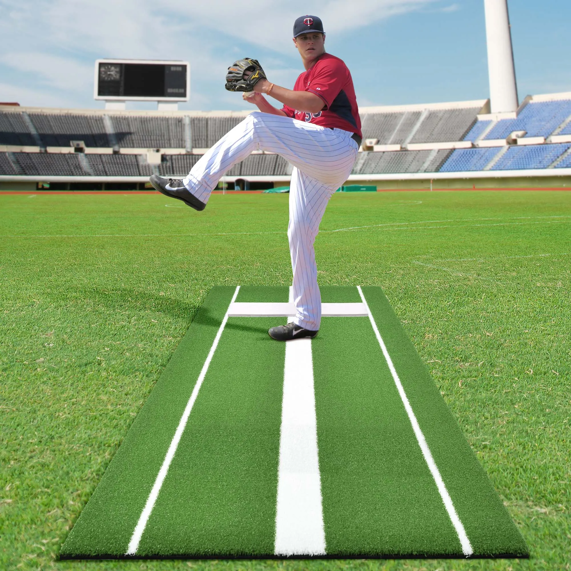 10X3FT Synthetic Grass Turf Baseball Softball Batting Practice Hitting Mat