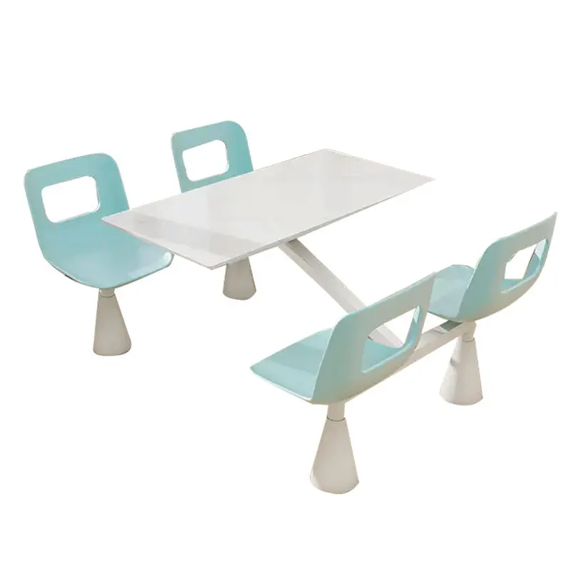 

Canteen Siamese Fast Food Table Tea Shop Staff School Canteen Siamese Dining Table and Chair Company Employees Four people