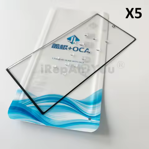 5x Curved Touch Panel Front Outer Glass Lens OCA Film Replacement For Samsung Galaxy S24 S23 S22 S21 S10 Note 20 Glass Cover
