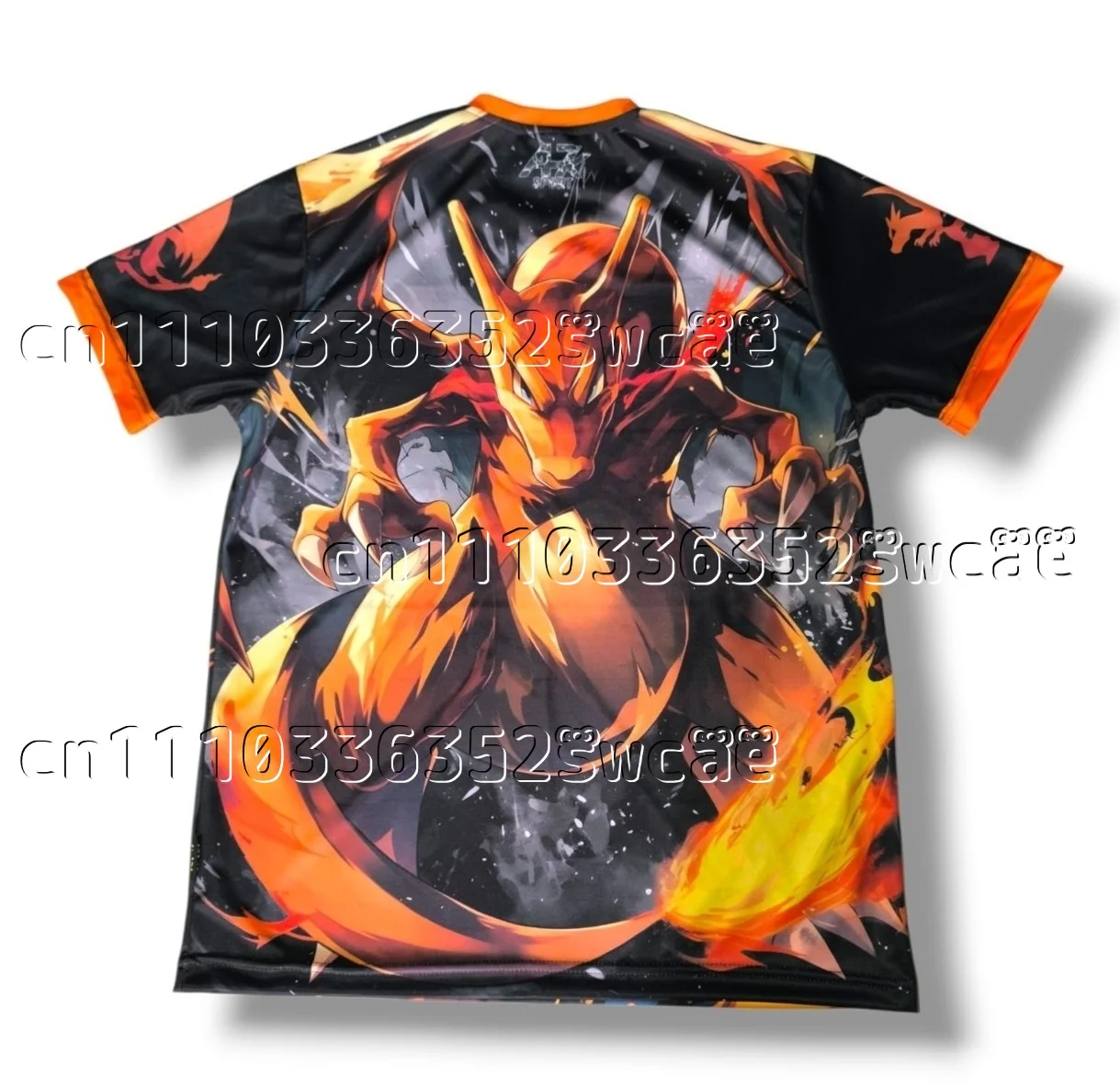 Bandai Populaire Anime Fire Dragon-thema Jersey Trainingspak Zomer T-shirt Geschikt voor volwassenen om thuis te combineren