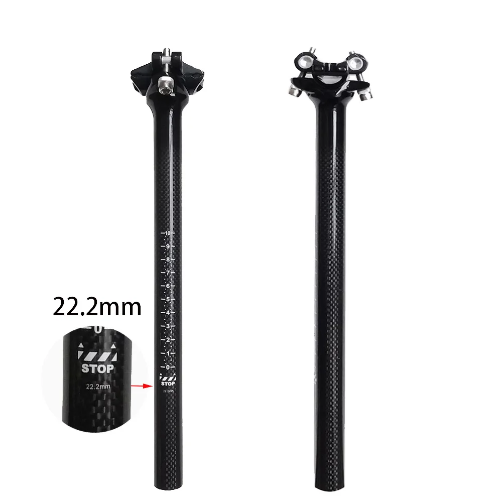 no logo Full Carbon Fiber kid balance bicycle mini MTB bike seatpost saddle carbon seatpost 22.2 mm bicycle parts seat