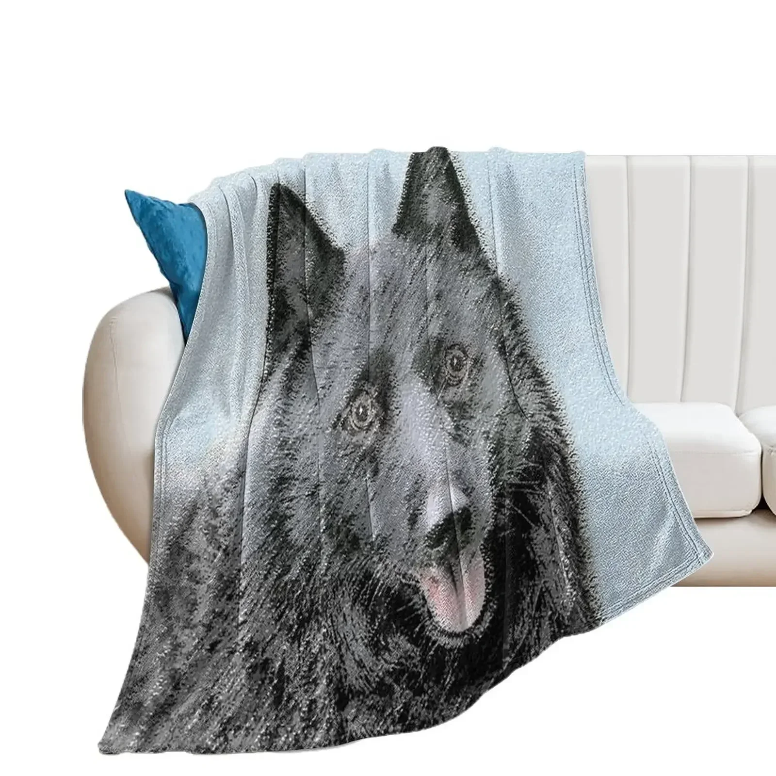 

Schipperke Throw Blanket Soft Plaid Luxury Designer Blankets