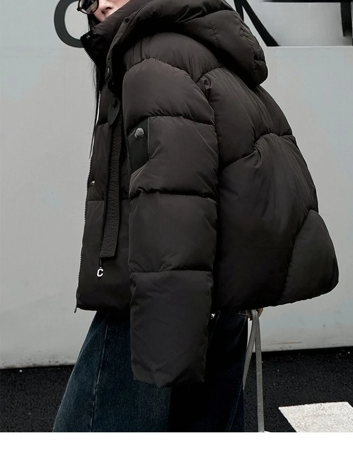 2025 Winter Style Cozy Cotton Coat for Petite Women - Thick and Versatile Outerwear