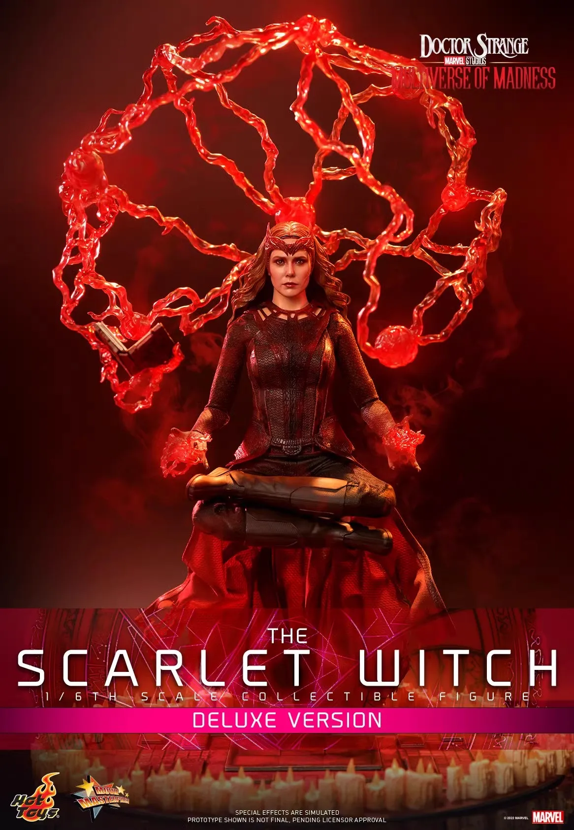 In Stock HOT TOYS Scarlet Witch 5.0 Movability Model Toys Doctor Strange in the Multiverse of Madness Wanda HT MMS652 MMS653