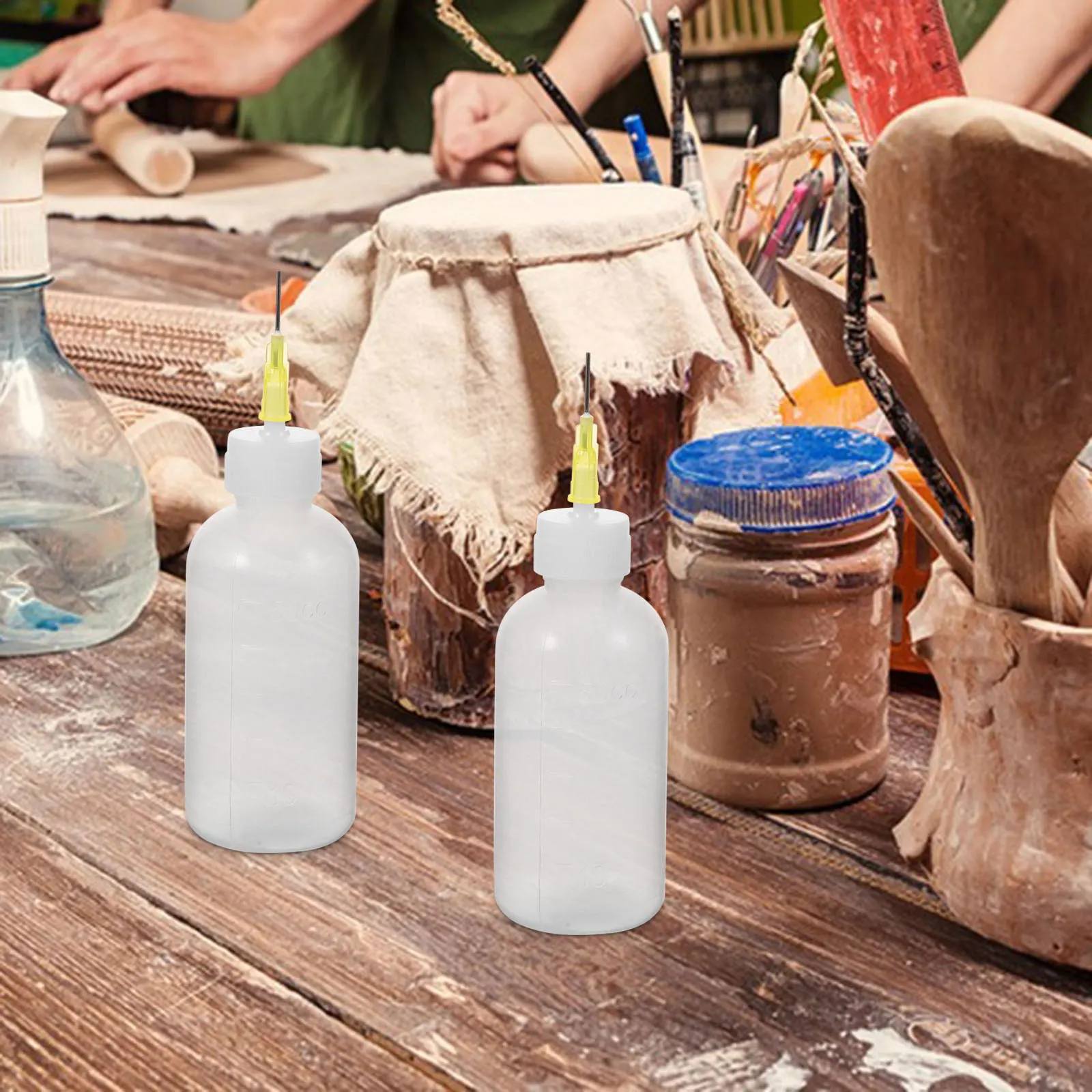 Botol Pengeluaran Aplikator Label Tepat Botol Lem Presisi dengan Ujung Halus