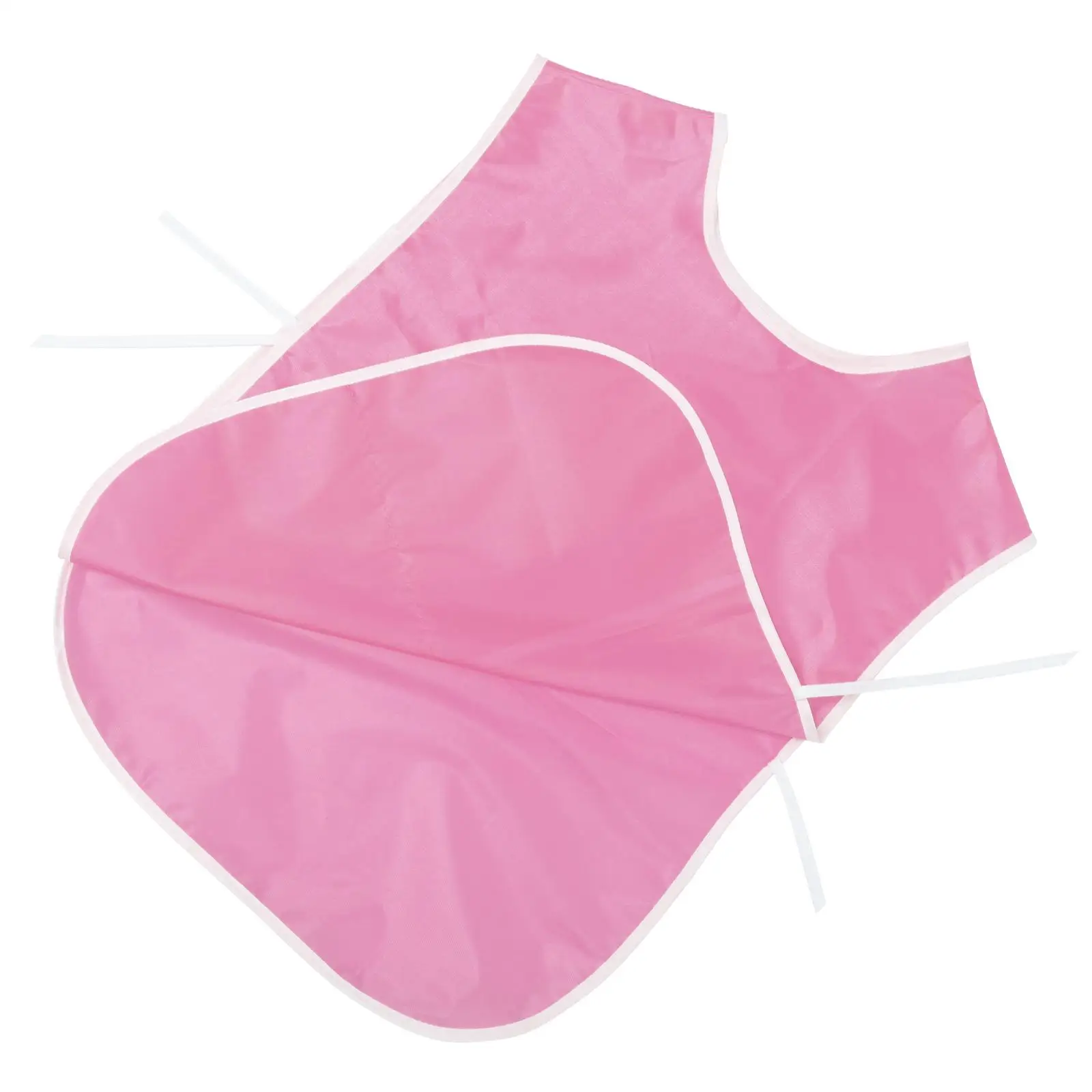 

1pc Water Resistant Baby Smock Nylon Feeding Bib Kids Apron Bright Color Breathable Rice Bag Style Infant Feeding Bib