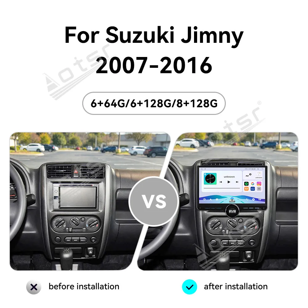 11.5" Android 15 For Suzuki Jimny 2007-2016 CarPlay Car Radio GPS Navigation DSP Screen Multimedia Player Head Unit