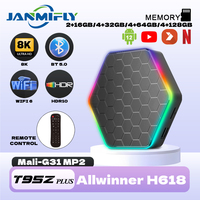 T95Z PLUS Global Version Android12 Wifi6 AllWinnerH618 Streaming Media Player Bluetooth 5.0 HD 8K HDR10 LAN 100M Set Top Box