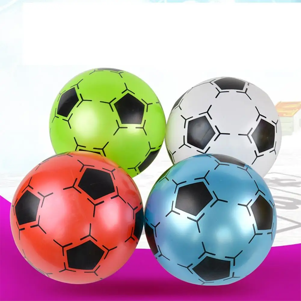Children Inflatable Pvc Soccer Ball Toy Football Shape Bouncing Ball Gift For Kids Inflatable Toys Random Color
