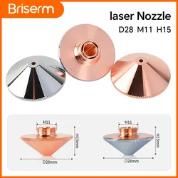 Raytools Nozzle D28 M11 Single Double Chromed Fiber Laser Head Nozzle Caliber 0.8-6.0mm Laser Nozzles for Raytools Precitec