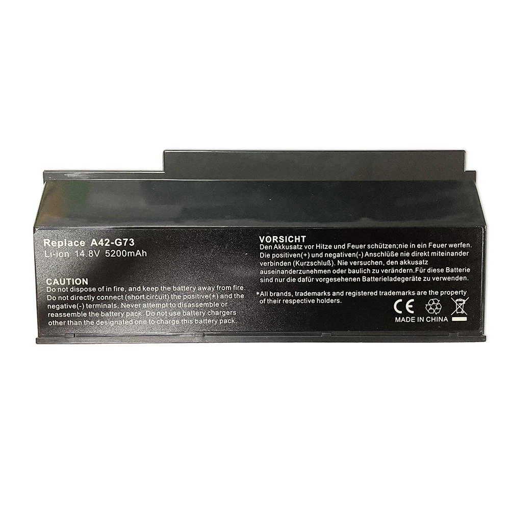 7XINbox A42-G73 A43-G73 14.8V 5200mAh Laptop Battery For ASUS G53JW G53SW G53SX G73S G73JH VX7SX Notebook Series Replace Battery