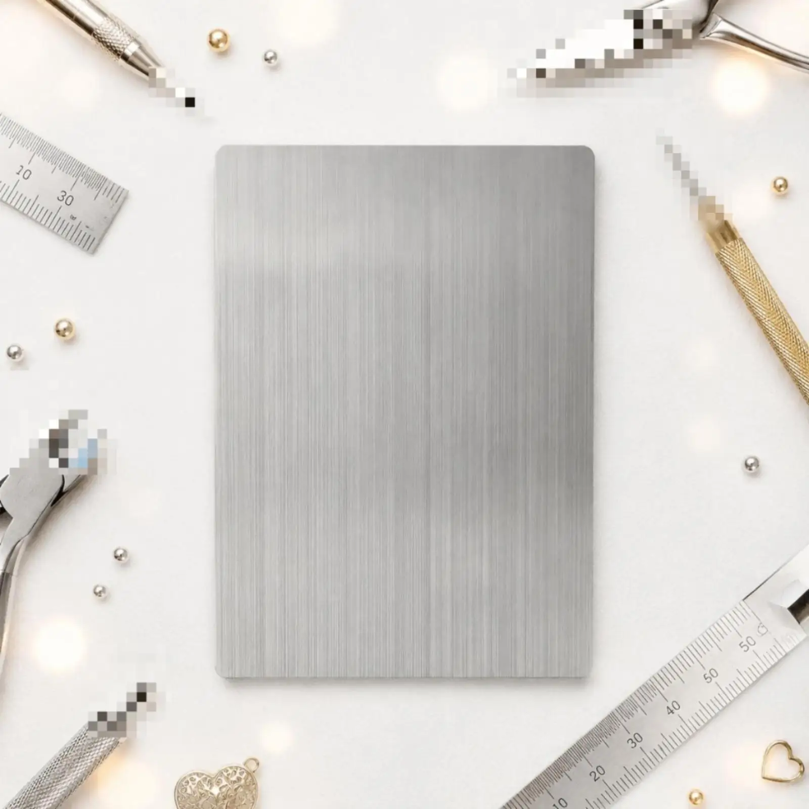 3 Pieces Magnetic Grid Mat Set Ruler Marks Die Mat Set Even Surface