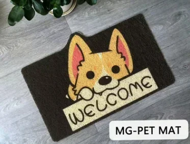 ZHAYA Kawaii Cat Dog Doormat Kitchen Floor Mat Welcome Front Door Outdoor Bathroom Fluffy Stair Carpet Non Slip Decor view 6