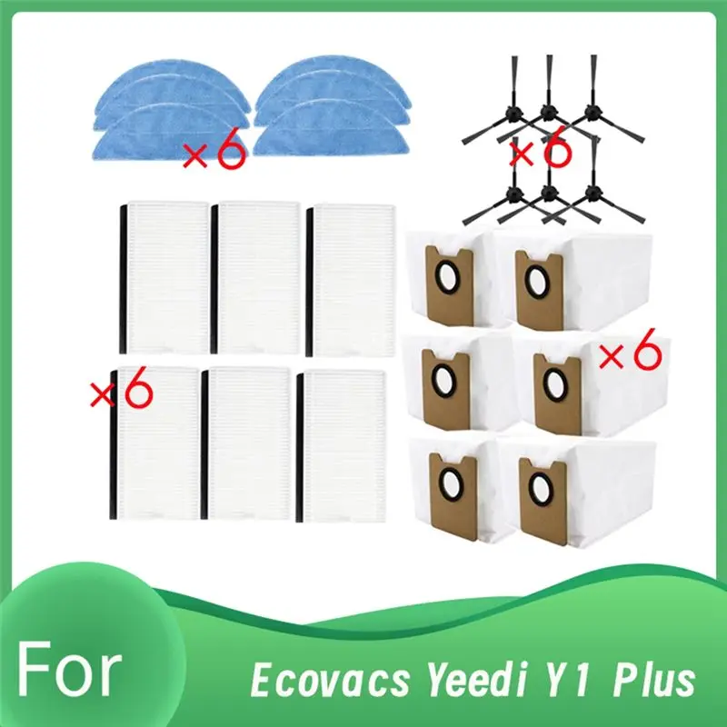 A21Q -24 Pcs For Ecovacs Yeedi Y1 Plus Self Emptying Robot Vacuum Enhanced Cleaning Efficiency Accessories