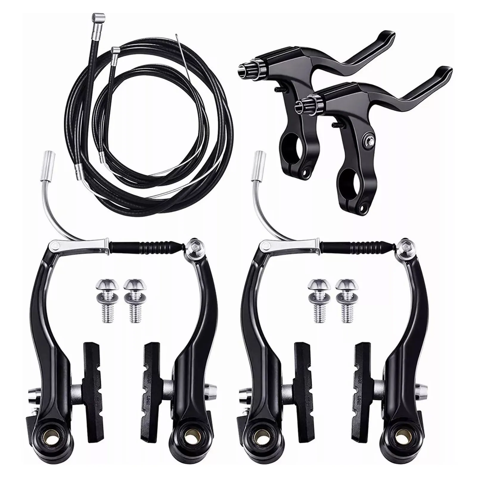 Fiets Voor- en Achter-V-Brake Set Aluminiumlegering Mountainbike Racefiets V-Brake Set Rijaccessoires