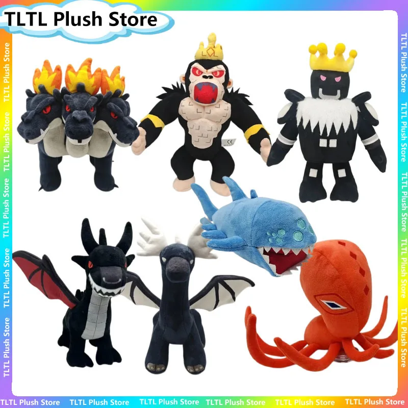 Game Steal An Egg Plush Toy Animal Three-Headed Dragon Shadow Dragon Cthulhu Octopus King Block Moose Dragon Huge Shark Gorilla