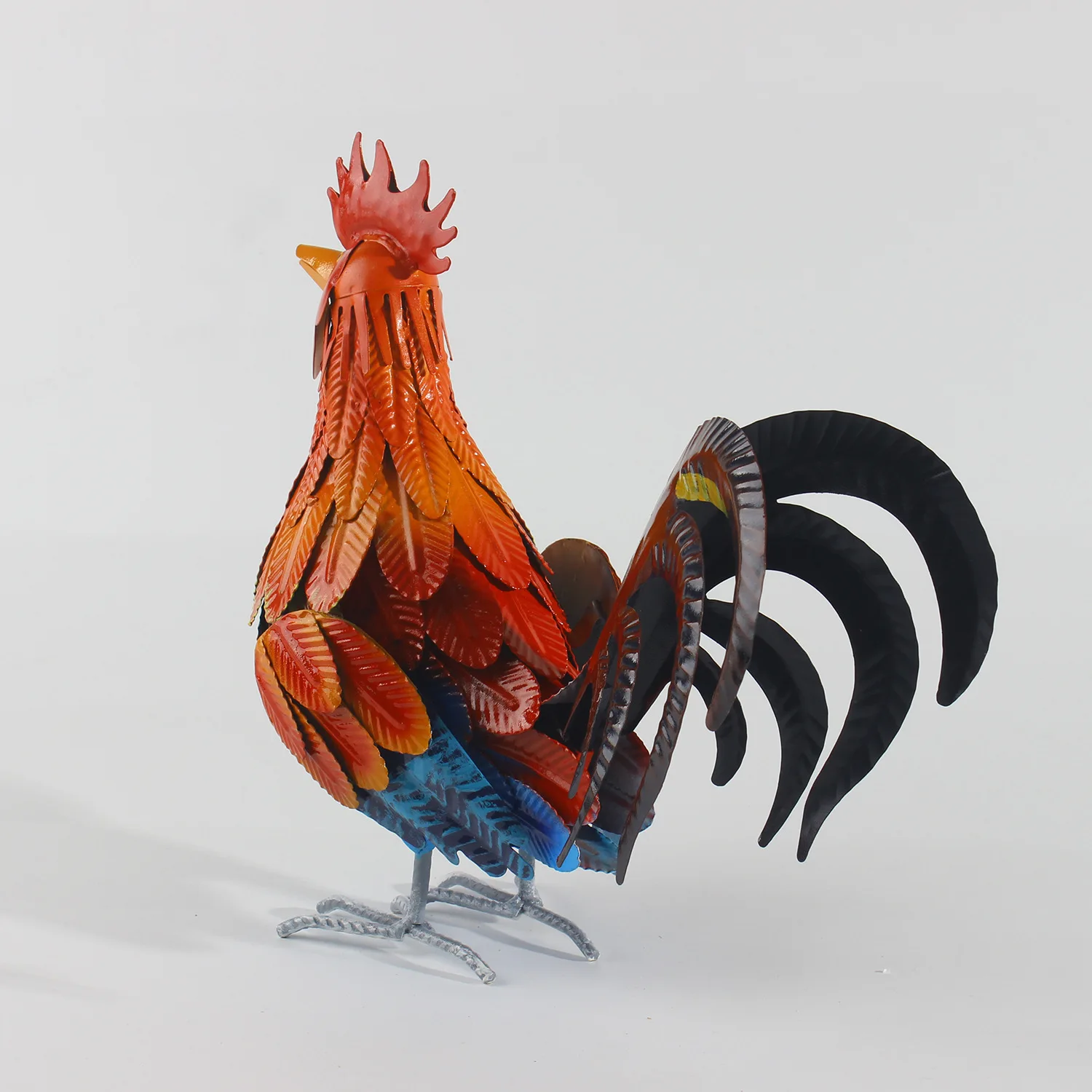 

Rooster Yard Ornament - Durable Metal Construction, Unique Creative Design, Outdoor Garden Decoration, Perfect Gift for Home Ext