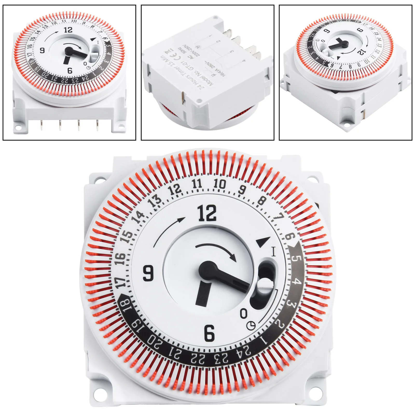 24 Hour Mechanical Timer Switch for Panel Protection in Industrial Environments and Control Output for Panel Use