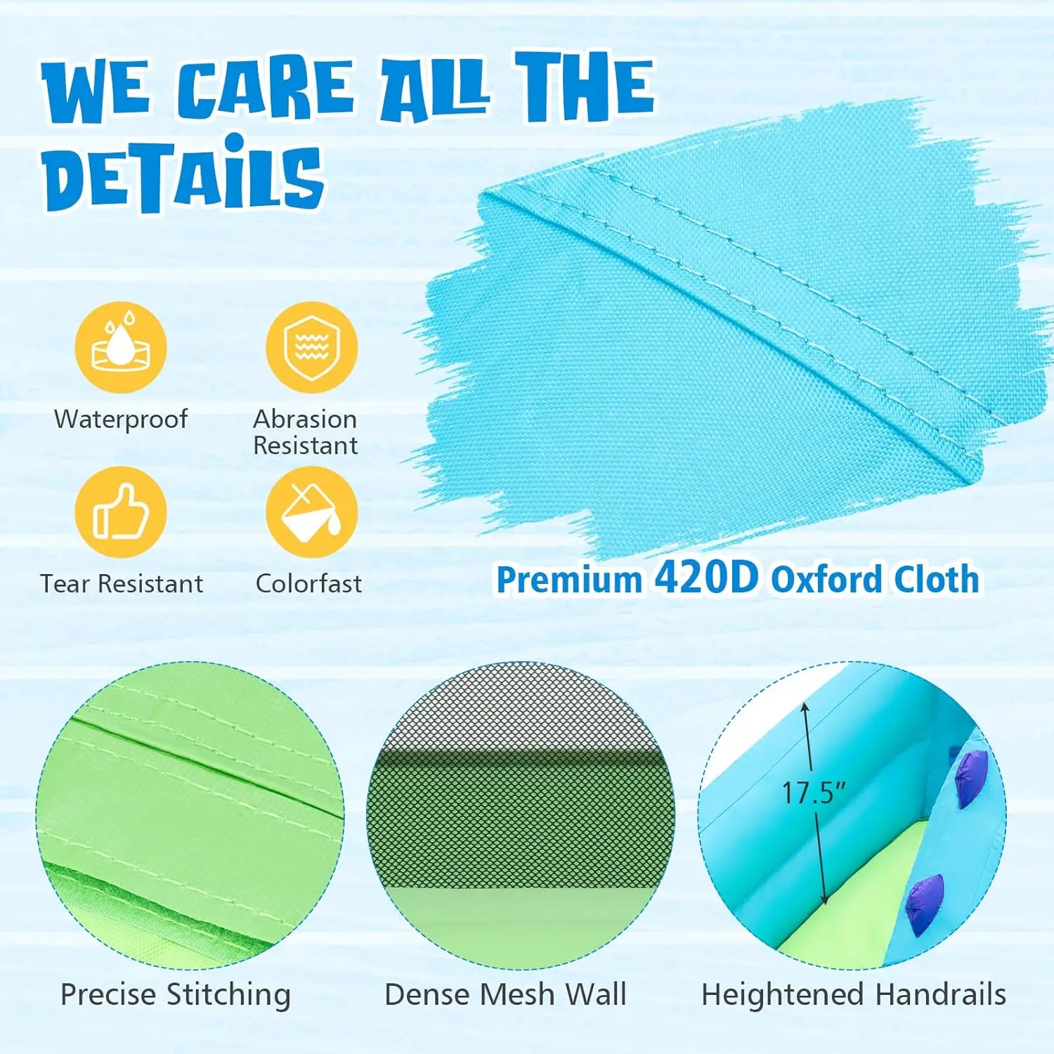 สไลเดอร์เป่าลมสำหรับเด็กสวนไดโนเสาร์สไลเดอร์น้ำสำหรับกลางแจ้งสไลด์คู่สำหรับแข่งสนุกปีนกำแพงพร้อมพัดลม584วัตต์