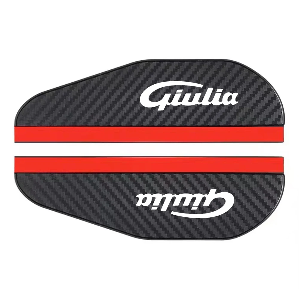 2Pcs Carbon Fiber Car Rearview Mirror Eyebrow Rain Cover For Alfa Romeo Giulietta 156 159 Mito Giulia Stelvio Rainproof