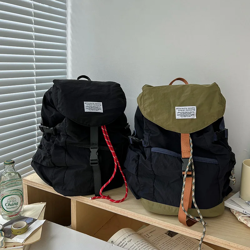 الجملة مصمم خمر نمط سستة حقيبة الطلاب في سن المراهقة عارضة Daypack القماش في الهواء الطلق حقيبة سفر تسلق على ظهره