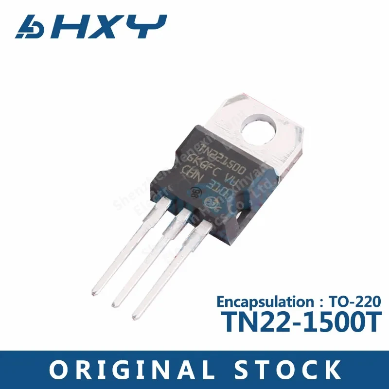 10PCS TN22-1500T in-line TO-220 bidirectional thyristor 400V 2A TN22-1500