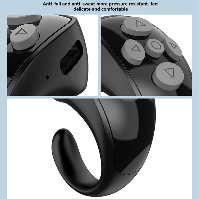 Y22A-Ring Controller E-Book Page Turner Anello di controllo remoto Controller video musicale per laptop Android Tiktok IOS