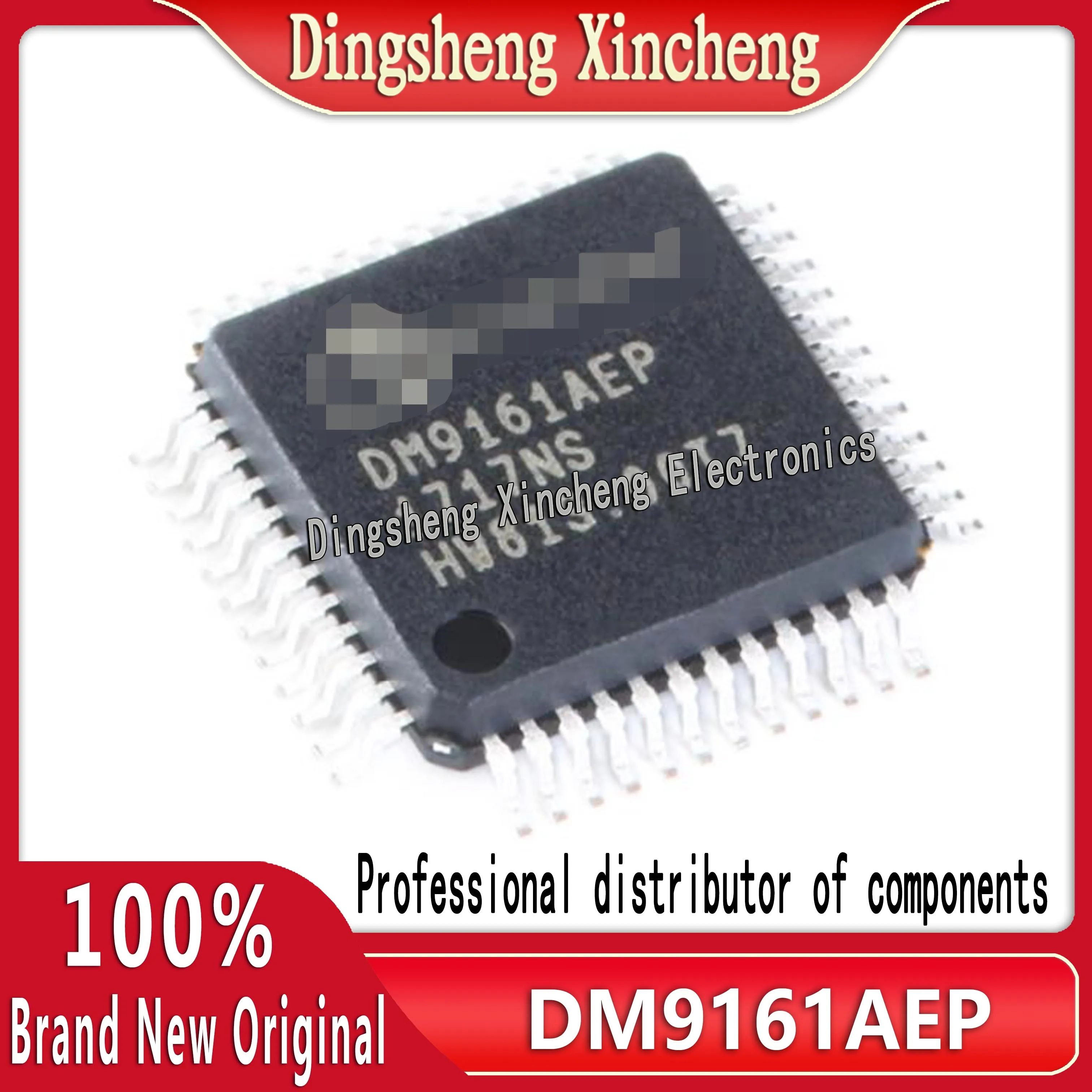 2pcs/lot Original genuine SMD DM9161AEP LQFP-48 low-power fast Ethernet transceiver IC chip