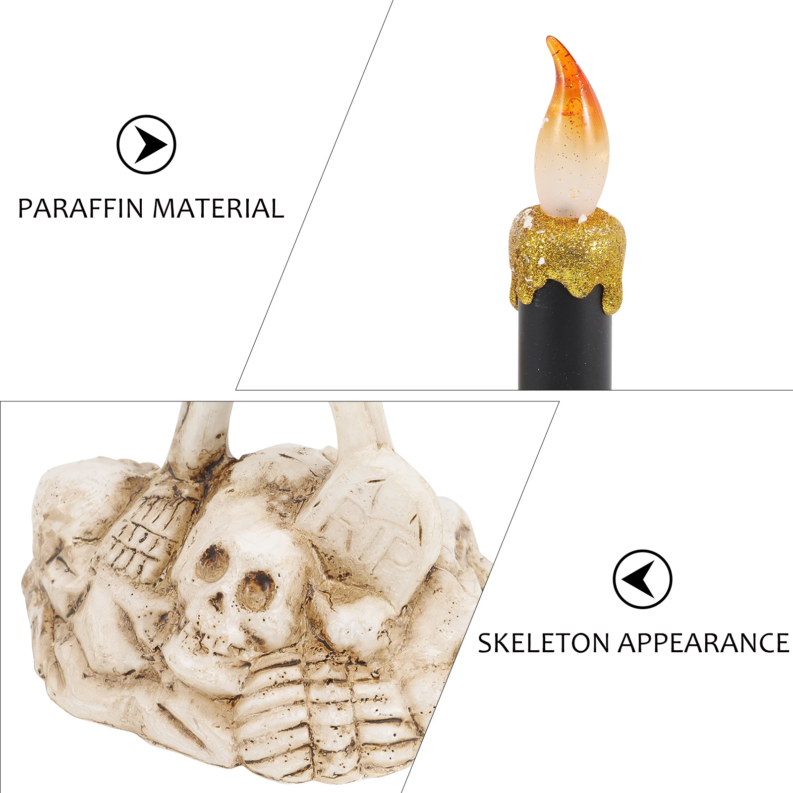 

Spooky Holder Lamp Lights Halloween Indoor Paraffin Decorations