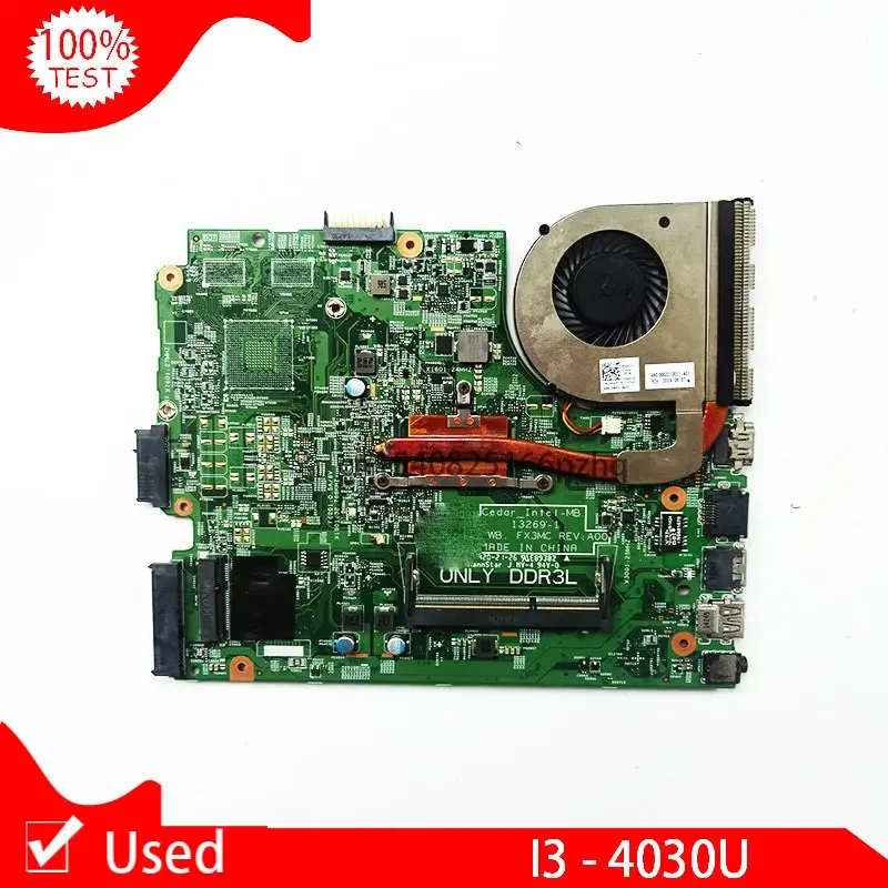 Used CN-00XDMH 00XDMH 0XDMH LSC For DELL15 3542 3543 14 3442 3443 17 5748 5749 Laptop Motherboard With I3-4030U CPU 13269-1