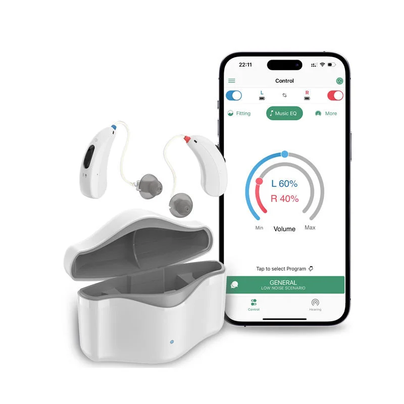 2025 Newest 16 Channels Digital Hearing Bluetooth APP Adaptive Fitting Five Volume Levels Comfortable