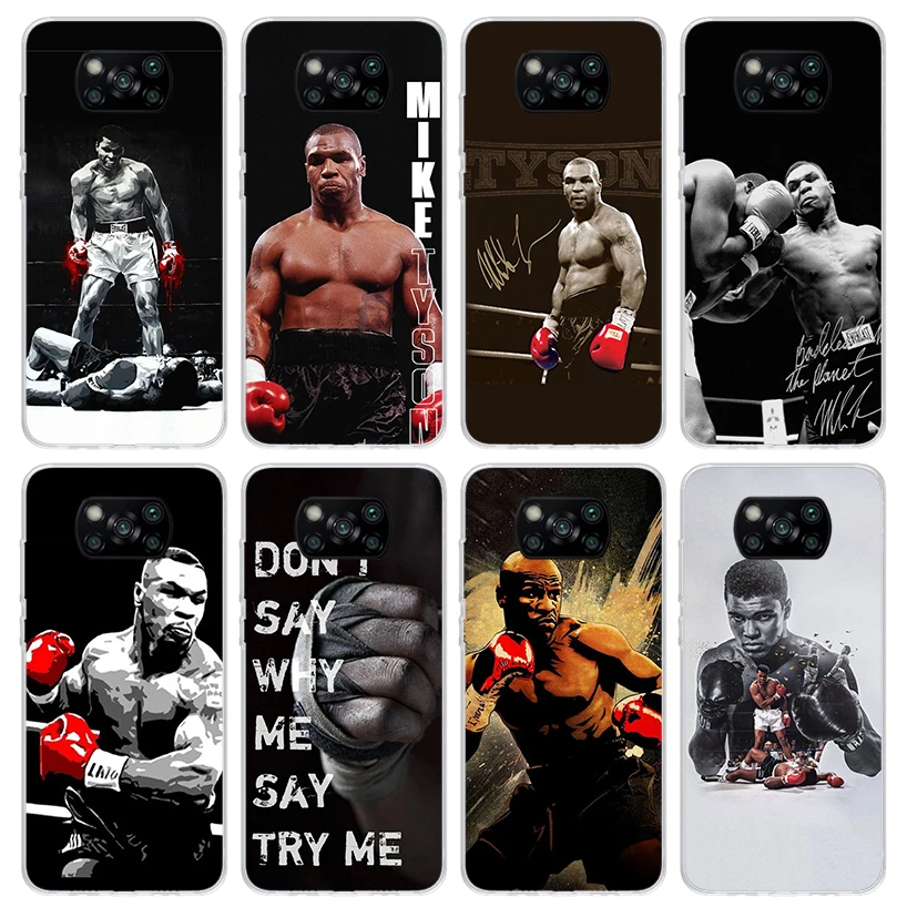 Mike Tyson Boxer Man Phone Case for Xiaomi Poco X7 X6 X5 X4 X3 Nfc F6 F5 Pro F4 Gt F3 F2 F1 M5S M4 M3 5G Soft Cover Print Fundas