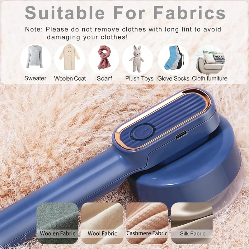 Barbeador elétrico Lint para roupas, Removedor Wobble, Sweater Shaver, Carregamento USB