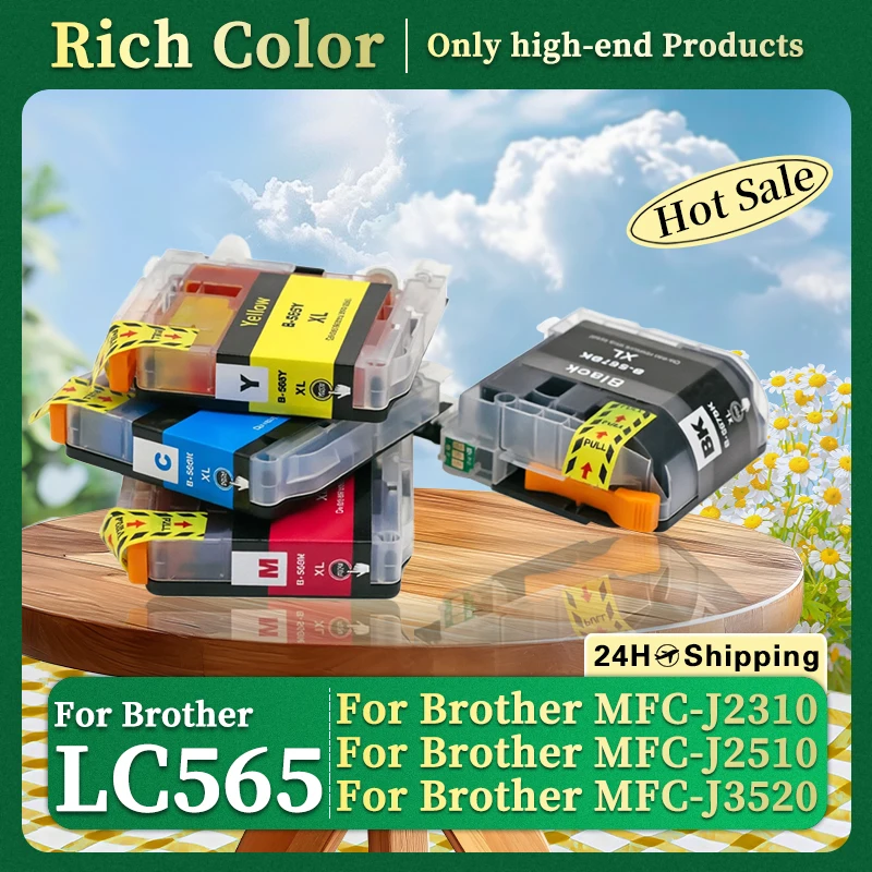 LC565 LC567 LC569 Premium Color Compatible Inkjet Ink Cartridges For Brother MFC-J2310 MFC-J2510 MFC-J3520 MFC-J3720 Printer