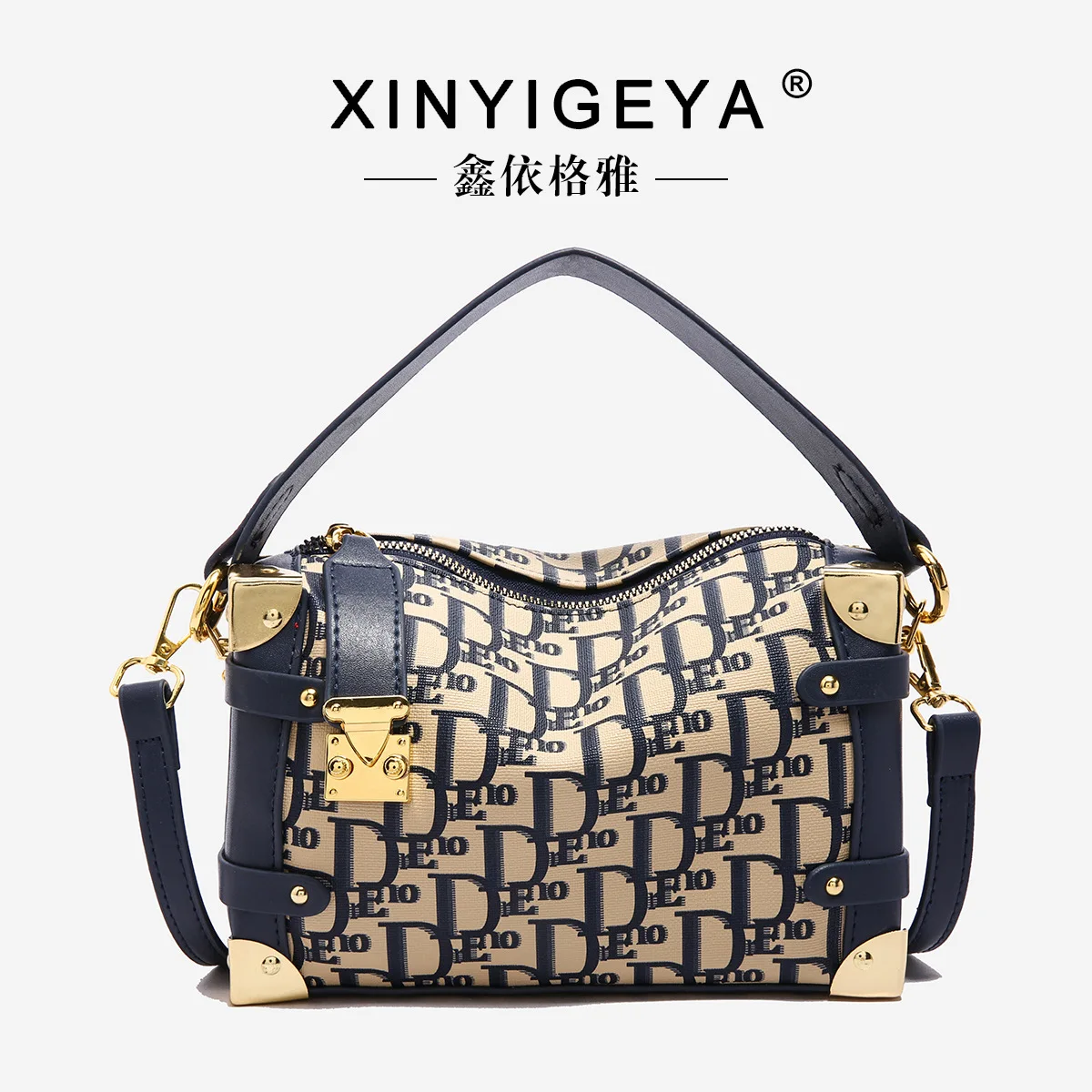 

Модная женская сумка-мессенджер из прочной кожи, вариант через плечо люксового бренда с несколькими отделениями