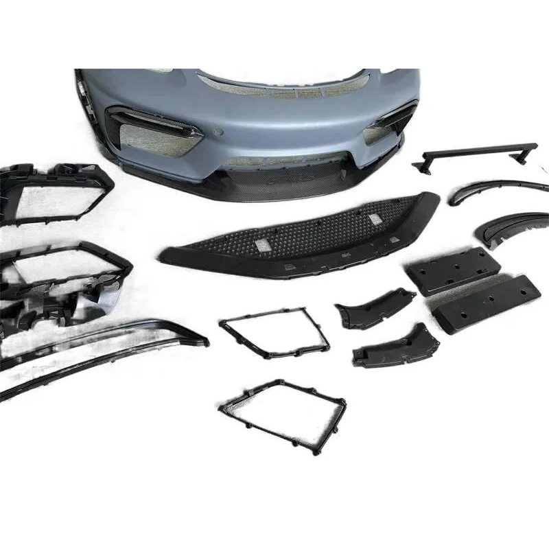 

High quality For 718 Cayman Boxster Upgrade GT4RS Bodykit Bumper, Front Bumper Facelift