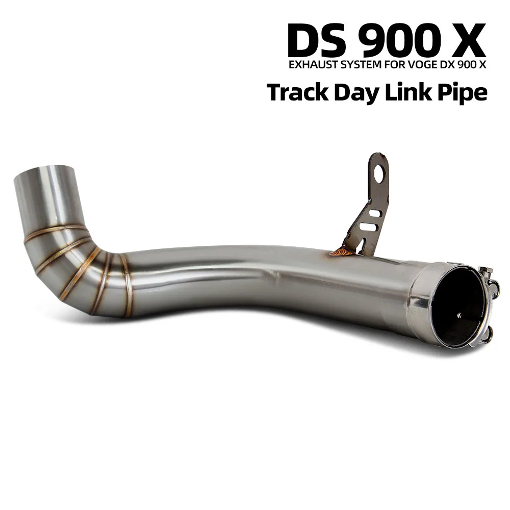 Stainless Steel Moto Exhaust Adapter Middle Pipe for DSX900 DS900X 24-25 Compatible with Original Escape Muffler Modification