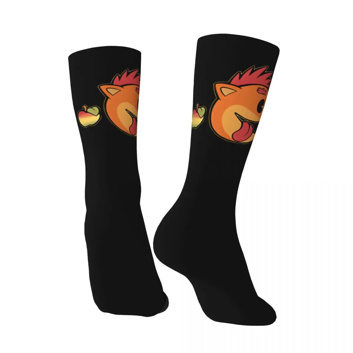 Wumpa-Calcetines de compresión para hombre y mujer, calcetín Unisex con estampado de fruta, almuerzo, juego de Bandicoot, Harajuku, novedad