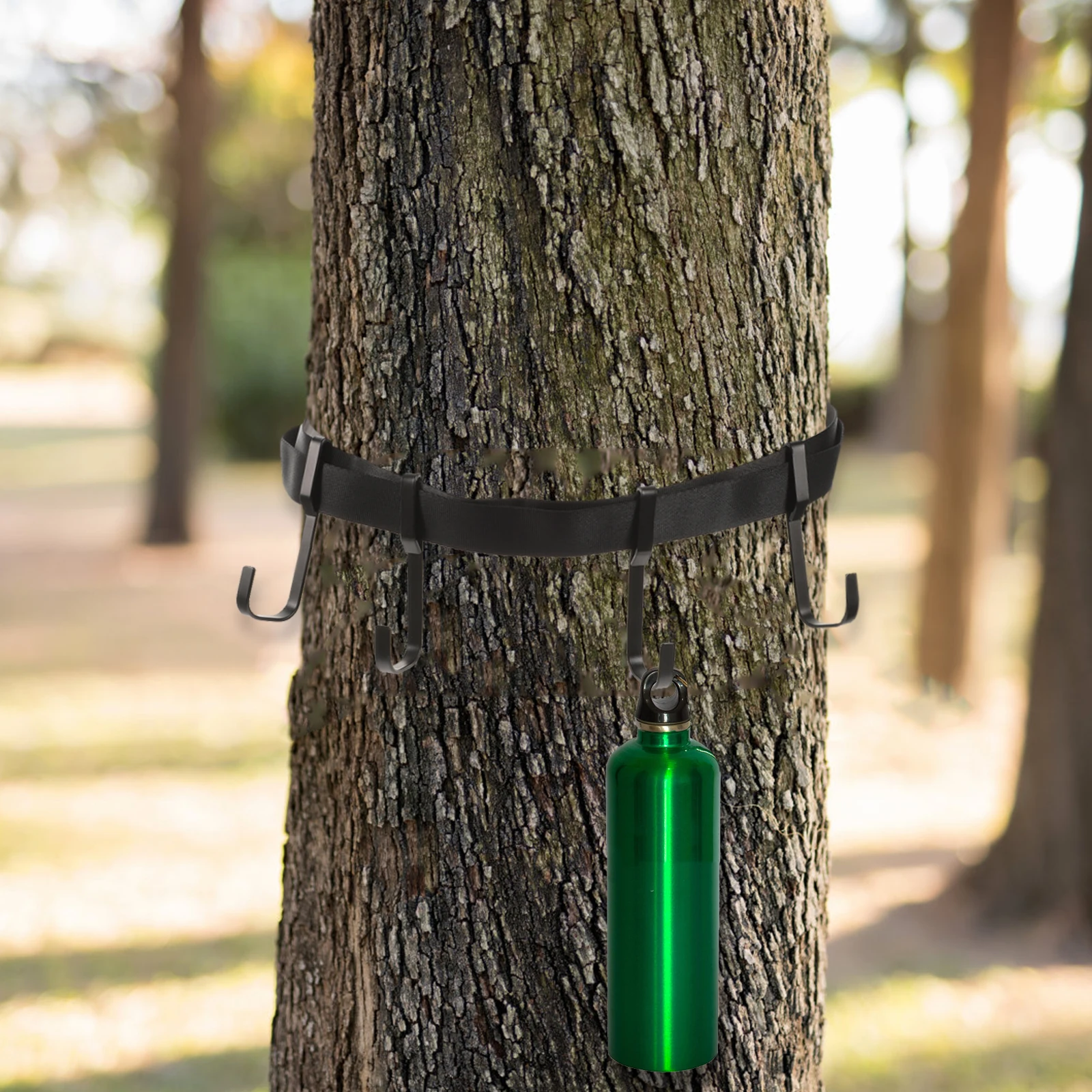 

Strong Metal Tree Hanging Hooks With Nylon Straps For Hunting Gear Tree Stand Accessory Holder Equipment