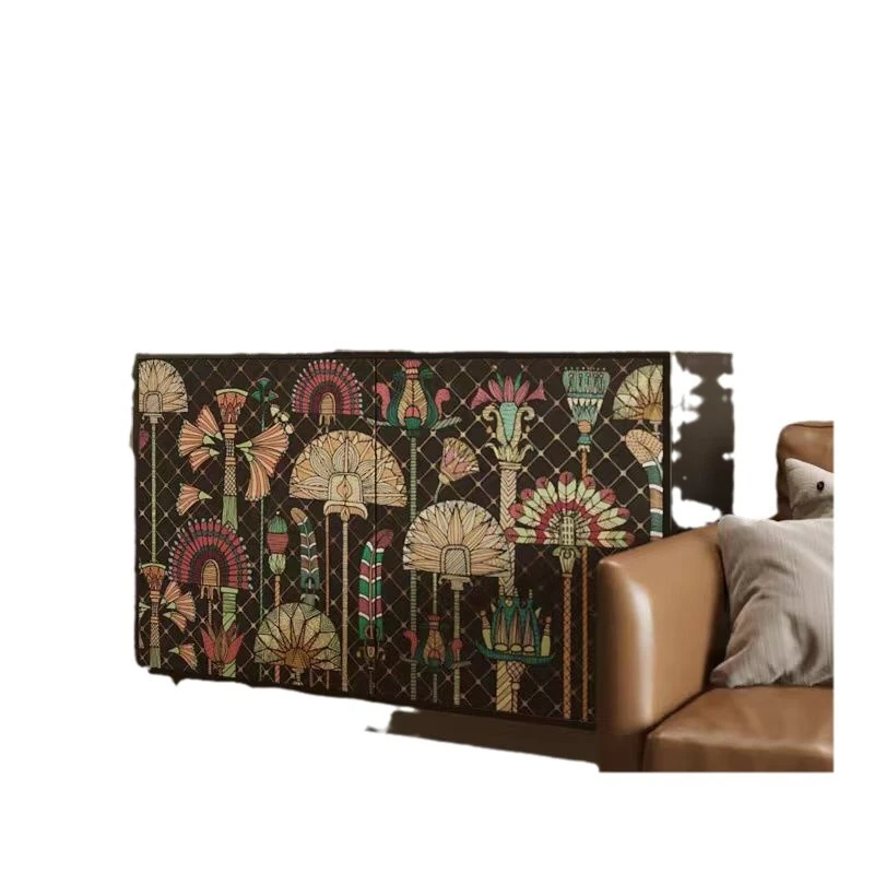 American modern living room household solid wood cabinet dining side cabinet modern simple kitchen storage storage cabinet