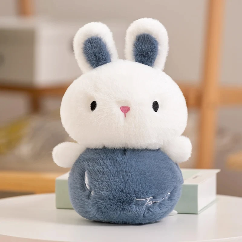 Kawaii Rice Ball Rabbit Plush Doll Soft Sofa Cushion Baby Sleeping Pillow Stuffed Animal Round Color Bunny Toys Home Decor Gifts