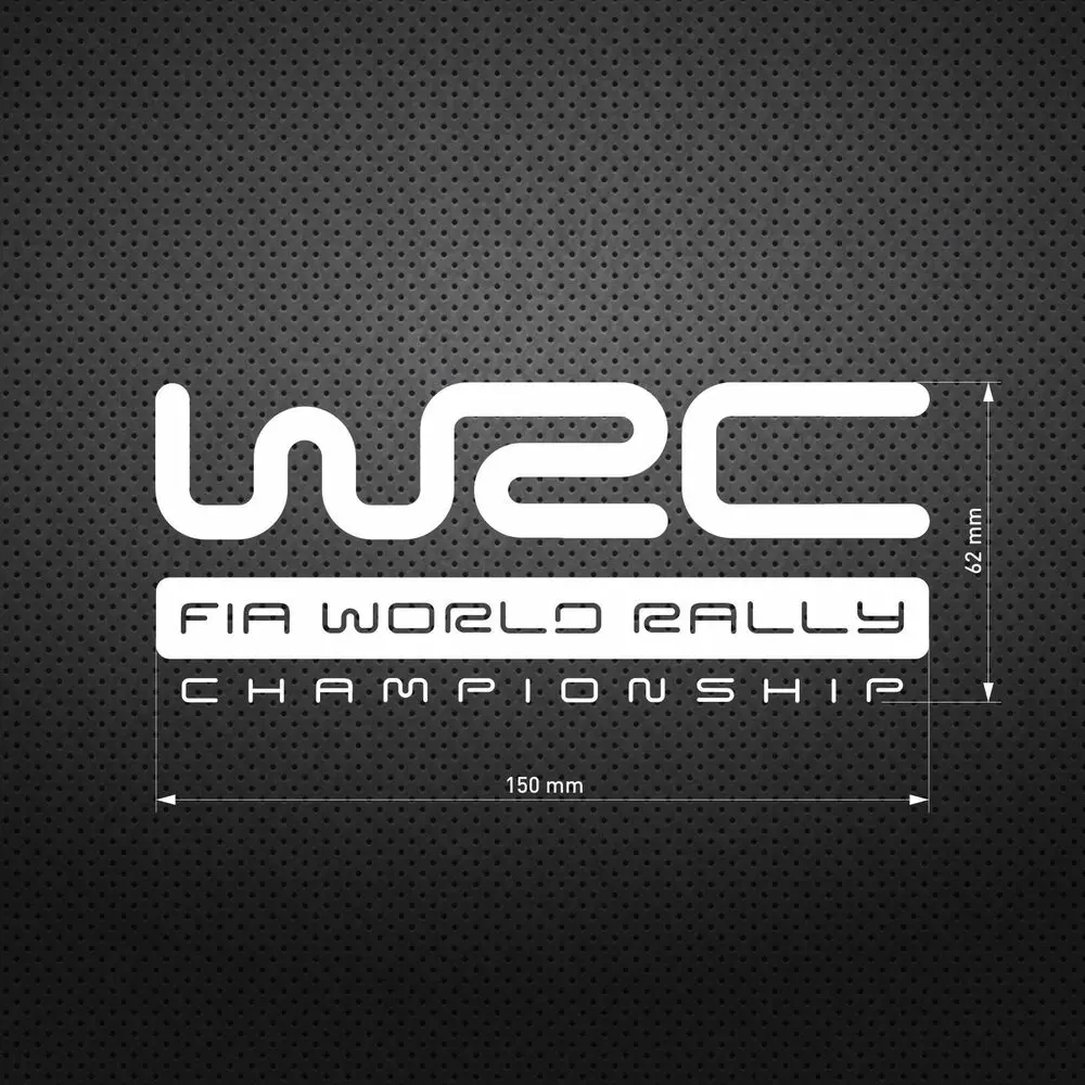 WRC FIA World Rally Championship Decal Sticker Vinyl Car Accessories, Window Racing, High-performance Sports