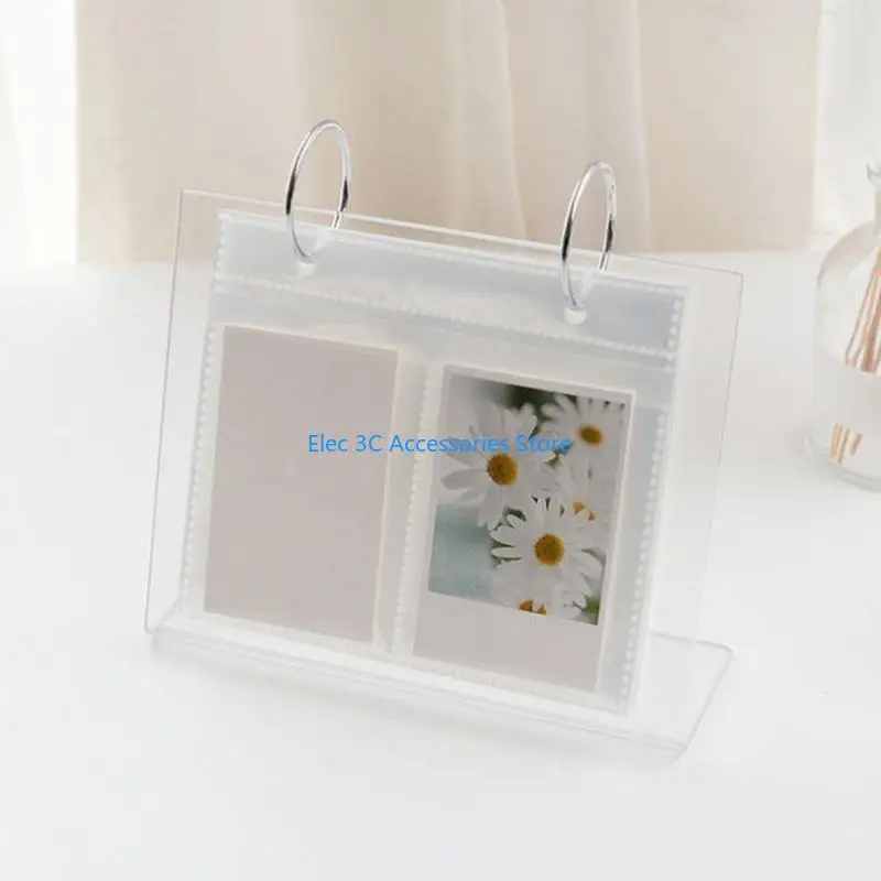 Y51A Stylish Acrylic Photo Album Desk Calendar Album for Ideal for Displaying 5'' x 6