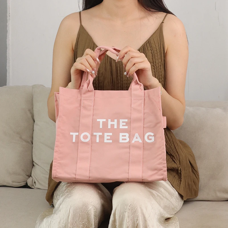 

2025 New Crossbody Handheld Canvas Bag Women's TOTE BAG Single Shoulder Letters The Large Capacity Fashion Tote Bag