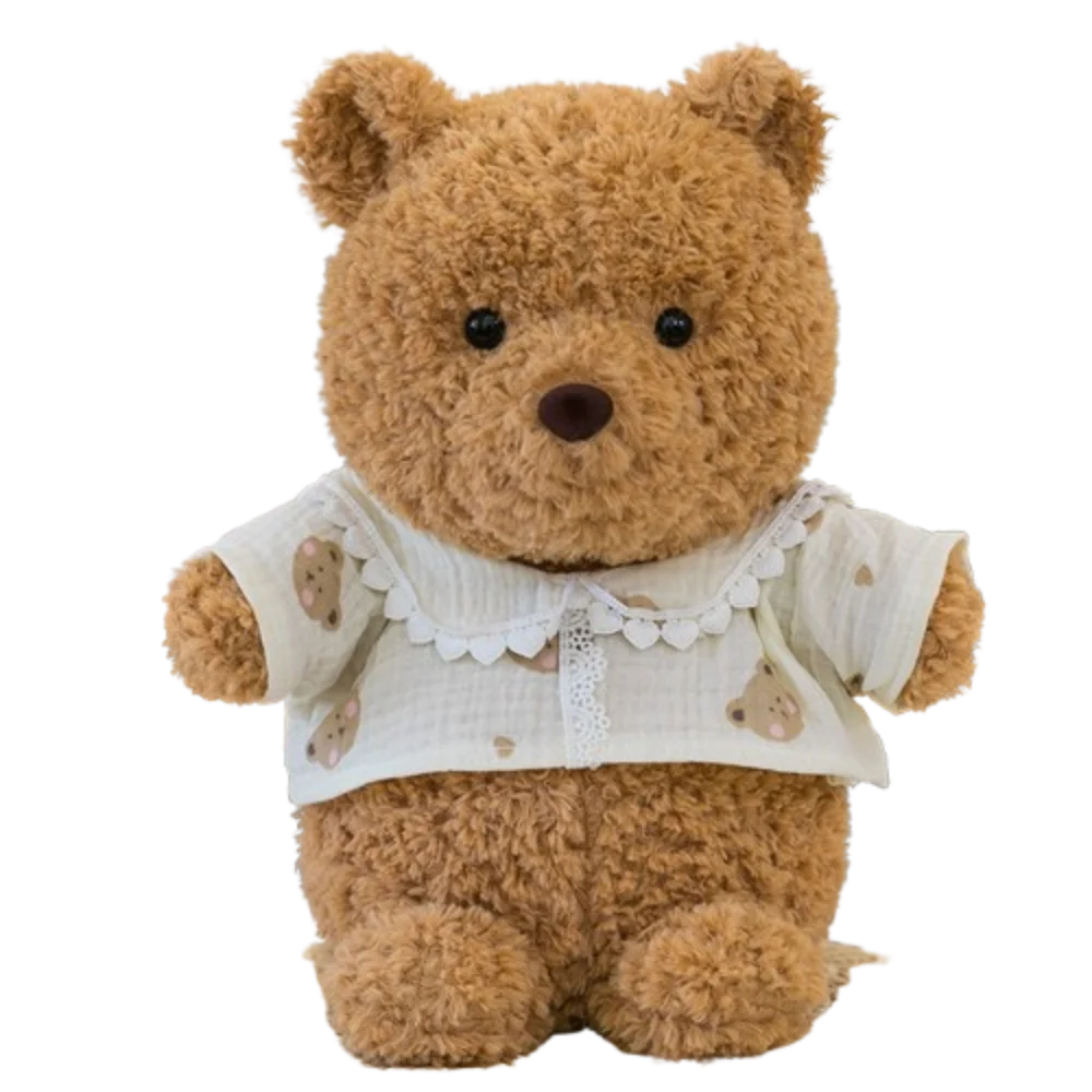 

Sitting Animal Bear Plush Toy Collection Wearing Shirts Little rabbit Stuffed Doll Cartoon Dog Animal Plush Doll